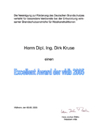 Excellent Award der VFDB 2005